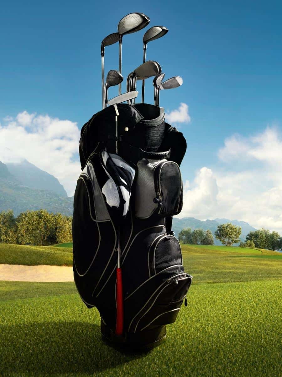 Set of Golf Clubs In a Bag