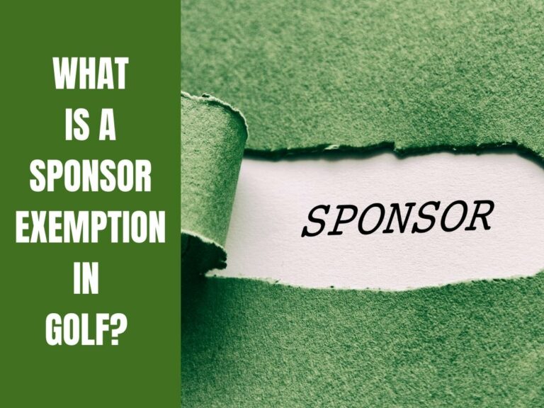 What Is A Sponsor Exemption In The PGA Tour?